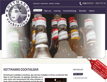 Tablet Screenshot of kottmanns-cocktailbar.de